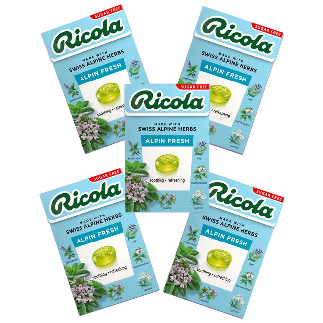 Licola Alpine Fresh Herb Candy, 1.4 oz (40 g) x 5 Packs