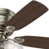 42" Antique Pewter 5 Blade Ceiling Fan Dimmable Transitional 3 LED Light Lamp