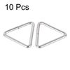 sourcing map Metal Triangle Ring Buckle 2"(50mm) Inner Width 5mm Thick for Strap Craft DIY 10pcs