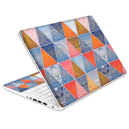 Laptop Skin Decal HP 14" - Mandala, Laptop Cover Sticker, No Cutting Required, No Bubble, Waterproof, Scratch Resistant - Including Wide Screen and Wrist Pad