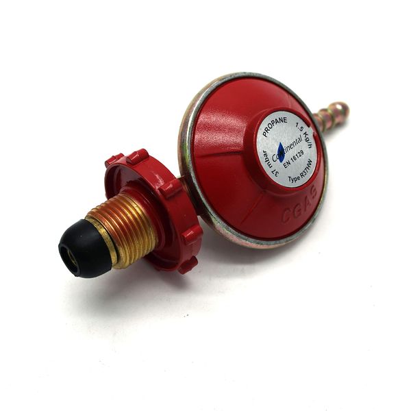 CONTINENTAL Hand-Wheel Propane Gas Regulator 37Mbar 1.5Kgh Fits Calor & Flogas