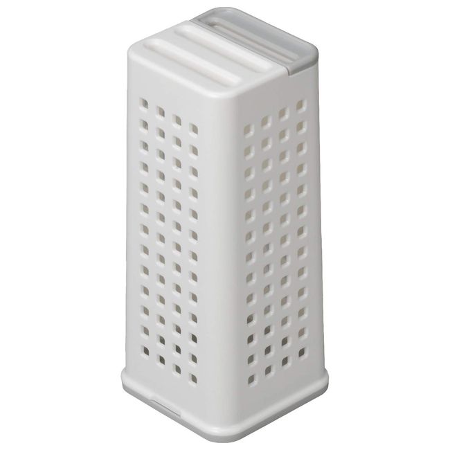 Inomata-k 0400 Knife Stand, White, Approx. Width 3.6 x Depth 3.6 x Height 8.5 inches (9.2 x 9.2 x 21.5 cm) Knife Stand