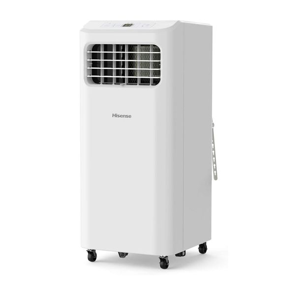 Hisense 6000 BTU Ultra Slim Portable Air Conditioner, White (Refurbished)