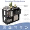 3-Cube Modern Storage Organizer Wooden Bookcase Display Shelf W/ Pull-out Drawer