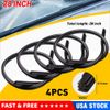 4PCS 28" 6mm Car Bus Rubber Universal Frameless Windshield Wiper Blade Refill