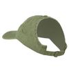 Ladies Washed Cotton Ponytail Cap - Olive Green OSFM