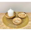 Geko Mango Wood Round Bowls Three Piece
