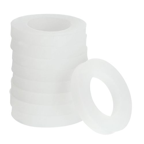 uxcell Silicone Gasket, 19mm OD 11mm ID 3mm Width VMQ Seal Rings Washer for Shower Head Water Hose Faucet Plumbing Pipeline, White 20Pcs