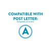 Architectural Mailboxes Parsons Plastic Post Mount Mailbox, Compatibility Code A, PL10W0AM, White, Medium Capacity