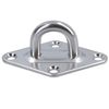 5mm Diamond Eye Plate Tie Down Anchor Ring Stainless Steel A2