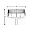 MINI LED BEACON SINGLE BOLT MOUNT AMBER MULTI FUNCTION 12V 24V MAYPOLE MP4072