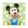 16 Count Mickey's 1st Birthday Beverage Napkins, Blue
