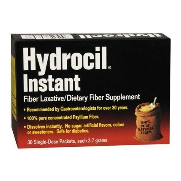 Hydrocil Instant Dietary Fiber Supplement Digestive Regularity 30ct Pack of 3