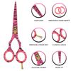 Pink Zebra Professional Barber Scissors Shears Thinning Hairdressing Salon Set