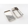 DENTAL DIAGNOSTIC INSTRUMENT KIT W/ STERILIZATION TRAY CASE & LID STAINLESS 