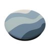 Modern Dusty Blue Abstract Boho Wavy Stripe PopSockets Swappable PopGrip