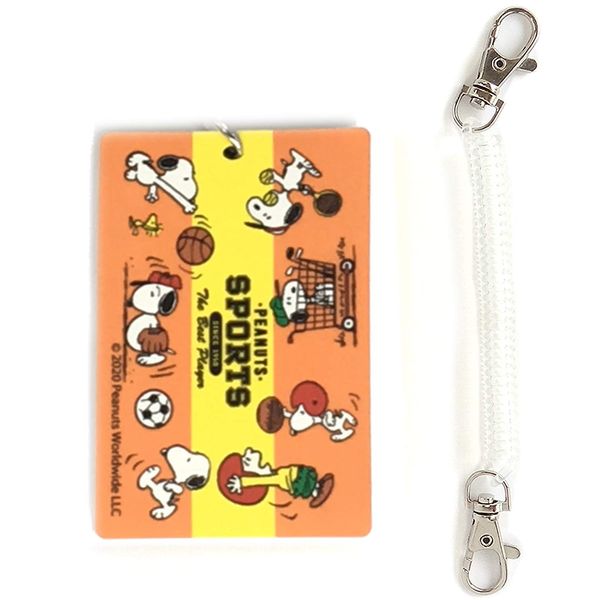 Vanguard Snoopy Tag, Suitcase, Name (IC Card Case, Commuter Pass), Character, Cute, Sports (with Elastic Strap)