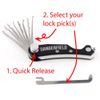 Dangerfield Skeleton Lock Picking Kit Multi Tool - Compact Lock Pick Set Pocket Multi Tool, Like a Leatherman for Lock Picks