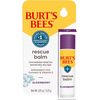 Burt's Bees 100% Natural Origin Rescue Lip Balm with Beeswax and Antioxidant-Rich Elderberry, 1 Tube in Blister Box (Package May Vary)