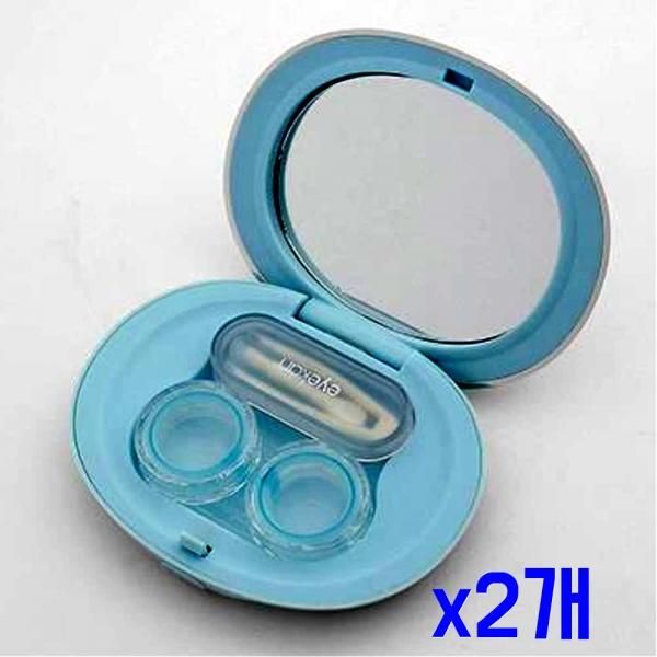 Lens Mirror Case 2P Set (Sky) x 2Lens Storage Lens Storage Box Lens Storage Box Lens House Lens Case Lens Box Lens Pow