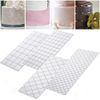Fondant Impression Mats, Embossing Rectangular Silicone Molds Transparent Quilted Grid Moulds Tools for Cake Decorating/Cookie/Chocolate(4Pcs)