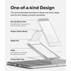 Ringke Outstanding Universal Tablet Stand Spring-Action Adjustable Slim Thin Kickstand Multi Angle Adhesive Holder for iPad, Android Tablets, E-Reader, and More - Clear Mist