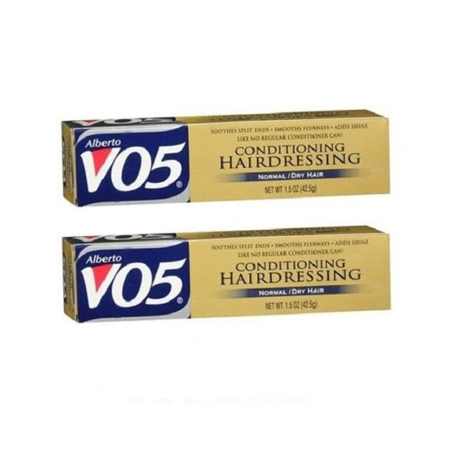 Alberto VO5 Conditioning Hairdressing for Normal/Dry Hair - 1.5 oz (Pack of 2)