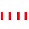 Novelties Direct Poland Flag Bunting Rectangular Flags 9m long 32 flags Polyester