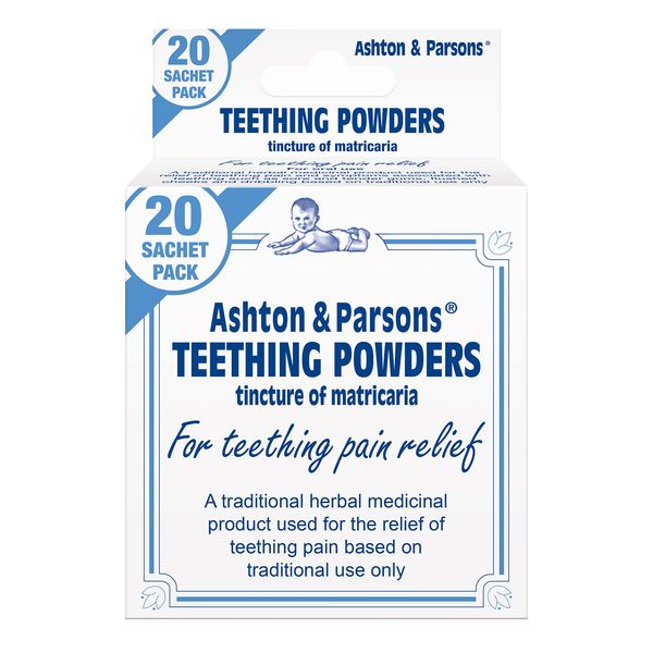 Ashton & Parsons Teething Powders for Babies From 3 Months+ Used To Help Soothe Teething Pain, Pack of 20