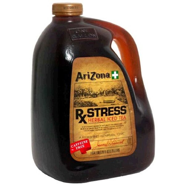 Arizona Tea, 128 Fl. Oz (Pack of 2) (Rx Stress Herbal Iced Tea)