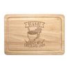 Beware Crazy Hot Chocolate Lady Rectangular Wooden Chopping Board
