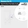 Wright Products VK333X3 Keyed Tie-Down Push Button Handle, Aluminum