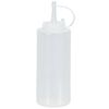 SquEEze Dispenser 12 oz NOZZLE BOTTLE Clear Soft & Squeezable Plastic Applicator