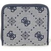 GUESS Neda Jacquard Logo Small Wallet, Navy Logo, One Size