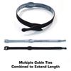Reusable Cable Ties 1/2" x 8" (1.25cm x 20cm) - 30 Pack (Color)