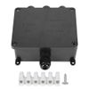 IP68 Waterproof Junction Box External Junction Box Outdoor Cable Connector Case Electronic Enclosure PC Black