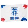 England Team Merchandise 5ft x 3ft Flag,White