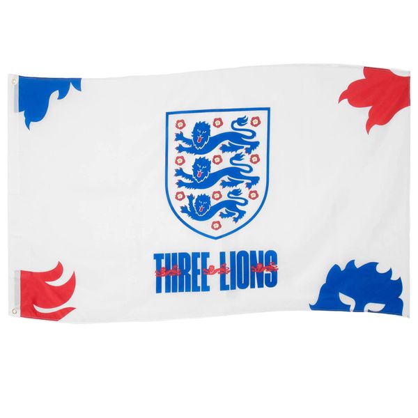 England Team Merchandise 5ft x 3ft Flag,White