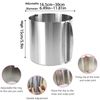 Stainless Steel Cake Ring High 15cm, Adjustable Cake Ring Diameter 16 to 30cm, Stable Baking Rings Bakeware Tool with Precise Scaling Inside