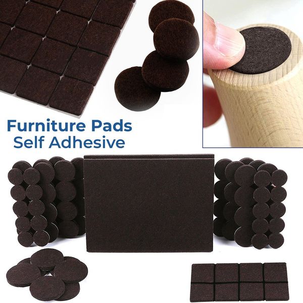 Felt Pads Self Adhesive Black Sticky Furniture Floor Chair Legs Protectors 59pcs