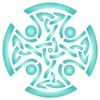 Celtic Cross Stencil - 7.5 x 7.5 cm - Reusable Religious Tribal Knotwork Wall Stencils Template