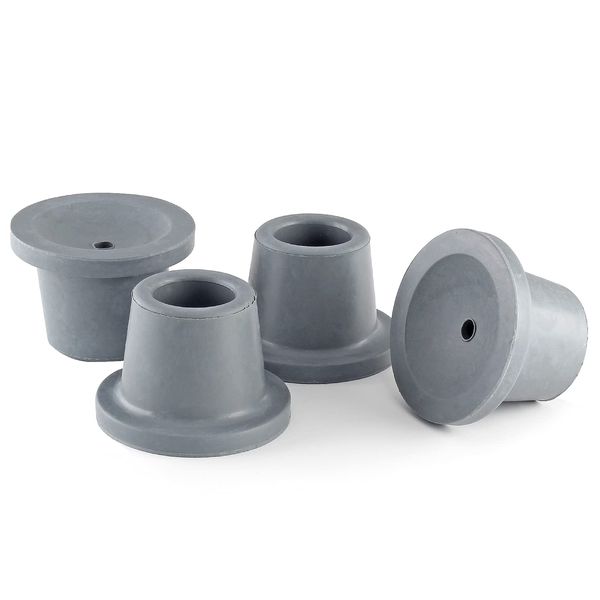 Uenhoy 4 Pcs Replacement Rubber Feet for Shower Chair, Shower Bench, Shower Seat Non Slip Rubber Tips (1-1/8", Grey)