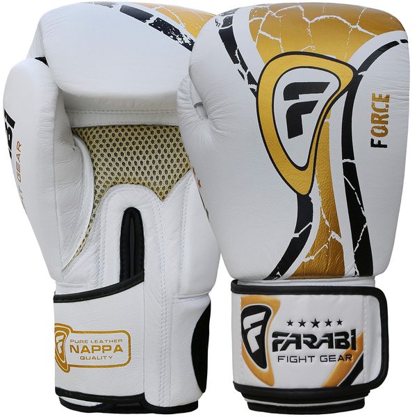 Farabi Boxing Gloves Professional Quality Kickboxing Muay Thai Bags Pads Workout Gloves (12Oz)