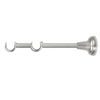 IANPAV Double Curtain Pole/Rod Support, Bracket 16/16 mm, 2 Pcs Set, Satin Chrome