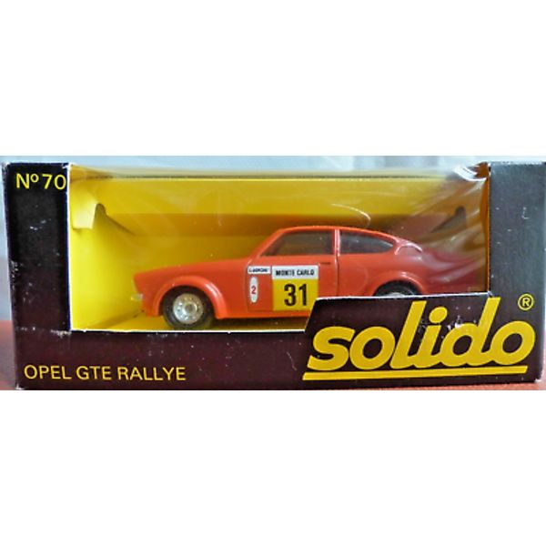 OPEL KADETT C GTE Solido GAM2 1:43  TOY CAR 70 Monte Carlo Rally Vauxhall