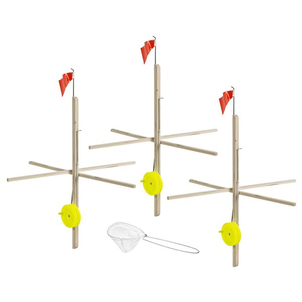 Celsius Multi 3 Pack Tip-Up with Tackle, One Size