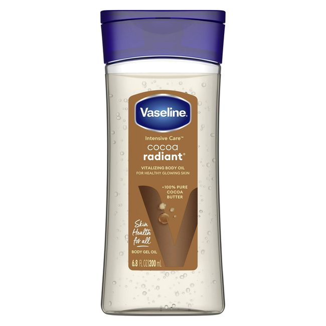 Vaseline Intensive Care Cocoa Radiant Body Gel Oil 6.8 fl Oz NEW