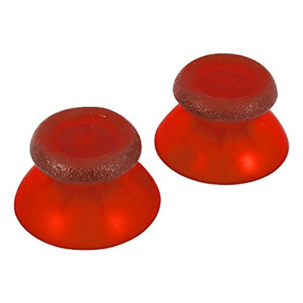 Thumbsticks Thumb Grip Stick for Sony PS4 Game System Controller PlayStation 4 Console (Clear Red)