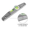 WORKPRO Torpedo Level, 3-Piece Spirit Level Set(9", 16", 24"), Magnetic, Bubbles Measuring, Clear,green