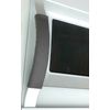 2 Microwave Oven Door Padded Handle Cover Dark Gray (Two)